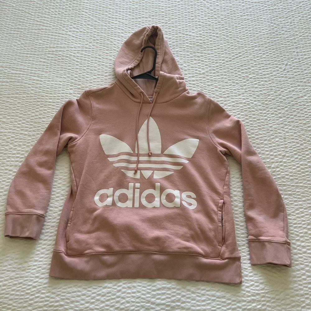 Adidas Women's Mauve Hoodie Sweater